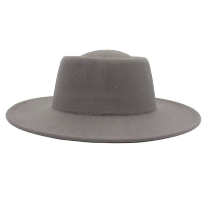 Sombrero Fedora retro de ala ancha de 8 cm