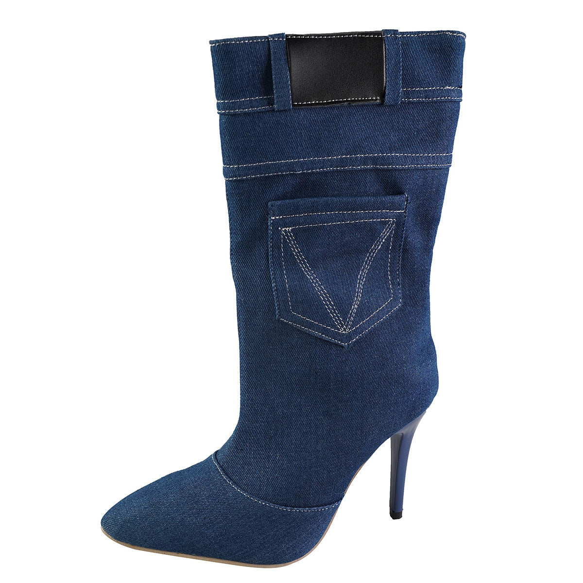 Moda Denim s Stiletto Punta Puntiaguda