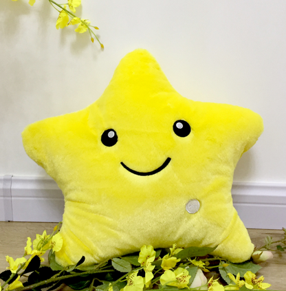 LED Light Stars Plush Pillow