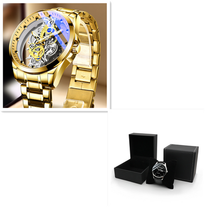 Luxury Skeleton Automatic Quartz Watch