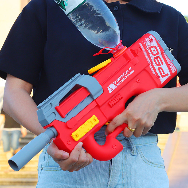 Nueva pistola de agua eléctrica P90, pistola de agua de chorro de alta tecnología para niños y adultos