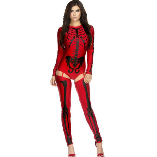 Disfraz de Halloween Cosplay Calavera Zombie Uniforme