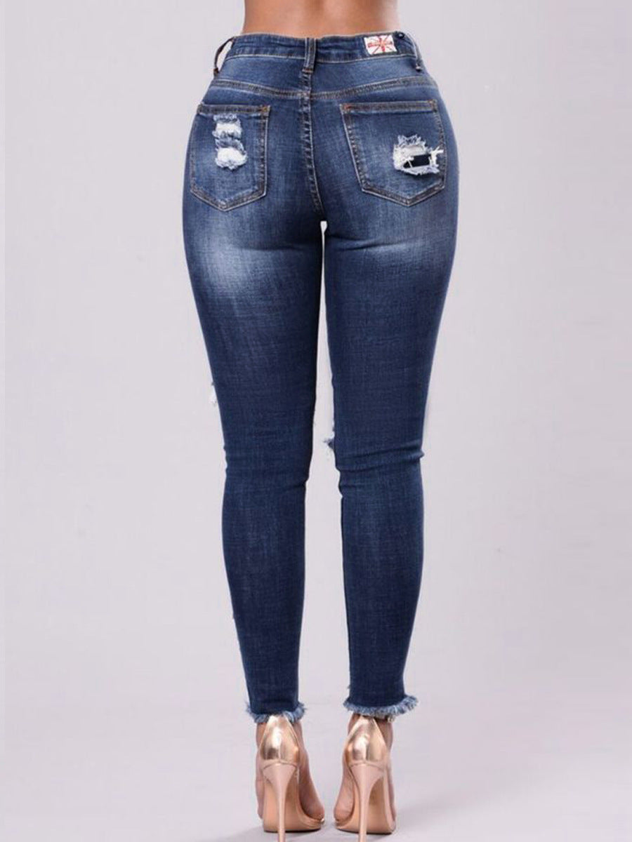 Denim Pencil Pants