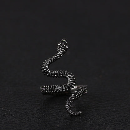 Anillo de serpiente antiguo con dedo índice