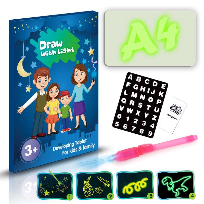 3D Educational  Sketchpad  8 Light Effects (Puzzle Board )