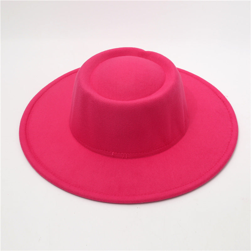 Sombrero Fedora retro de ala ancha de 8 cm