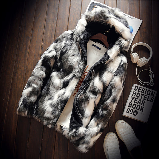 Rabbit Fur Loose Jacket