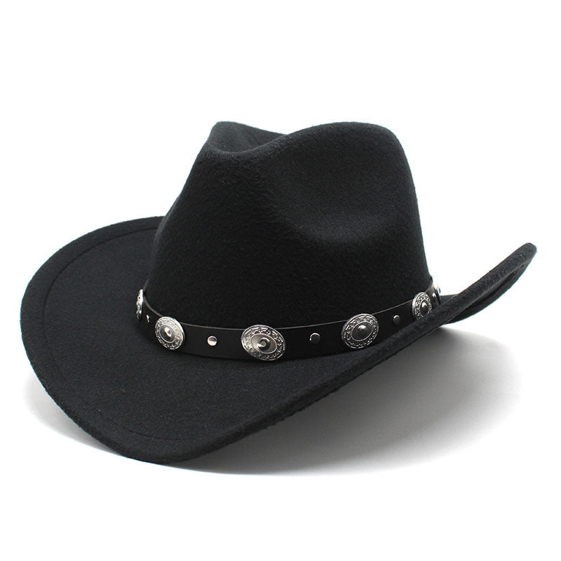 Minority Style Woolen Western Cowboy Hats