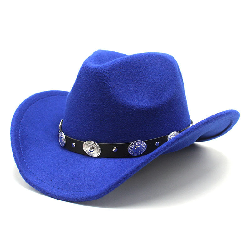 Minority Style Woolen Western Cowboy Hats