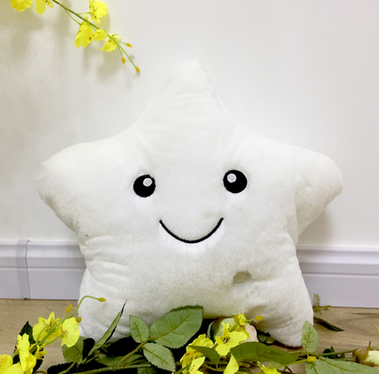 LED Light Stars Plush Pillow