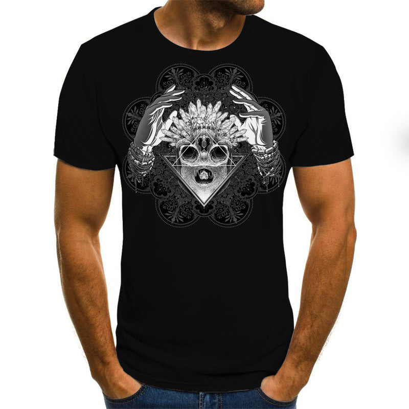 Horror Print Short Sleeve T-Shirts