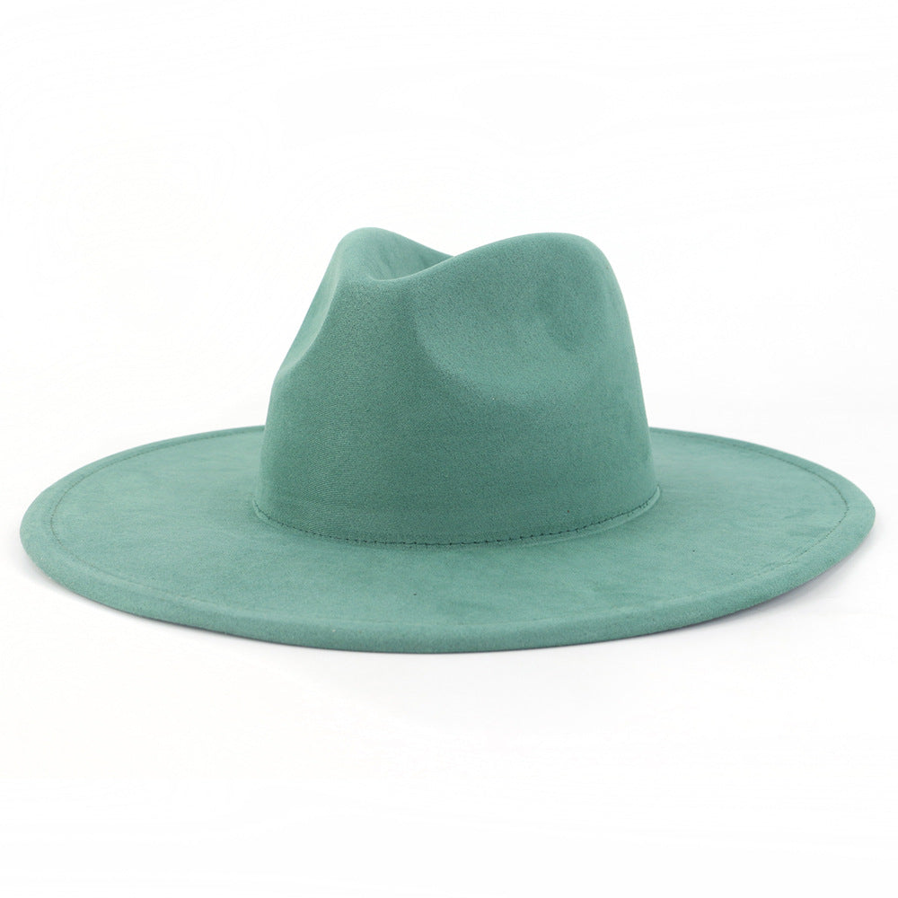 Suede Flat Edge Gentlemen's Hat