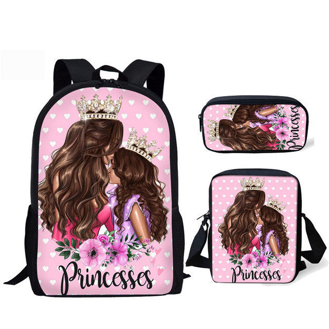 Mochila estampada de tres piezas