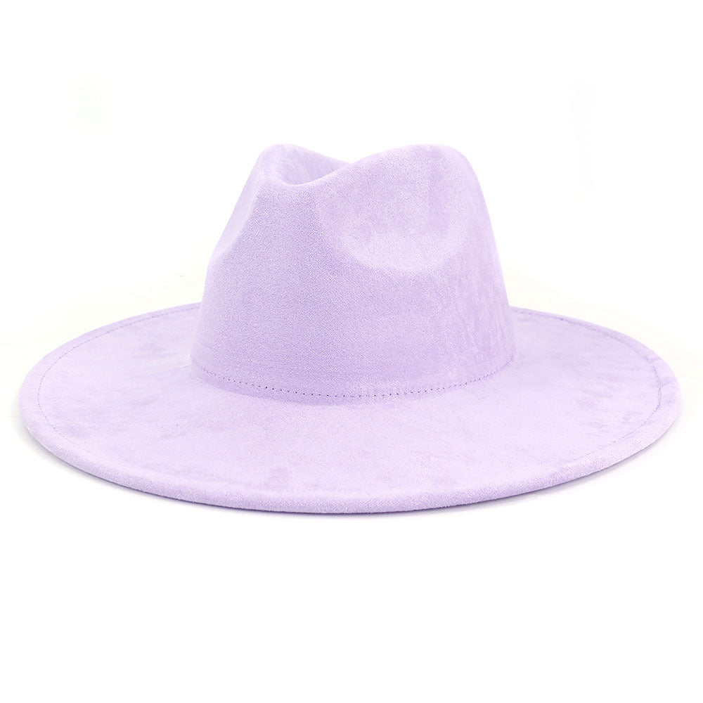 Suede Flat Edge Gentlemen's Hat