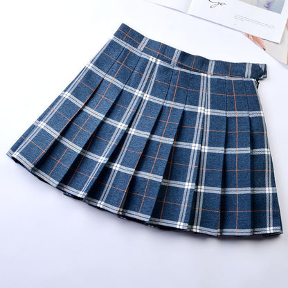 High-waisted college skirt