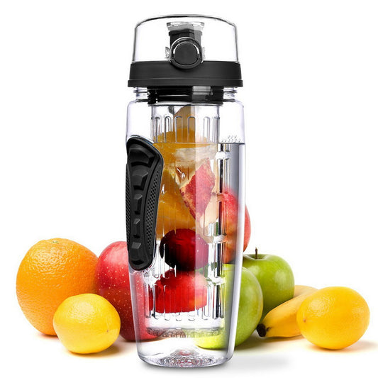 Botellas de agua con infusor de frutas deportivas