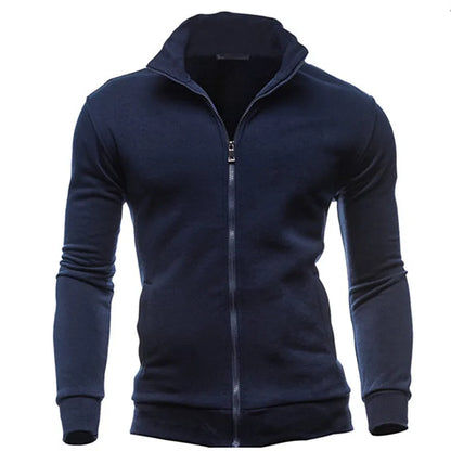 MRMT 2023 Brand New Men's No Hoodies Sweatshirts Zipper Stand Collar Men Sweatshirts For Male No Hooded Sweatshirt Man Pullover