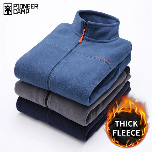 Pioneer Camp sudaderas con capucha de lana cálidas para hombre, ropa de marca, sudaderas con cremallera para otoño e invierno, ropa para hombre de calidad AJK902321