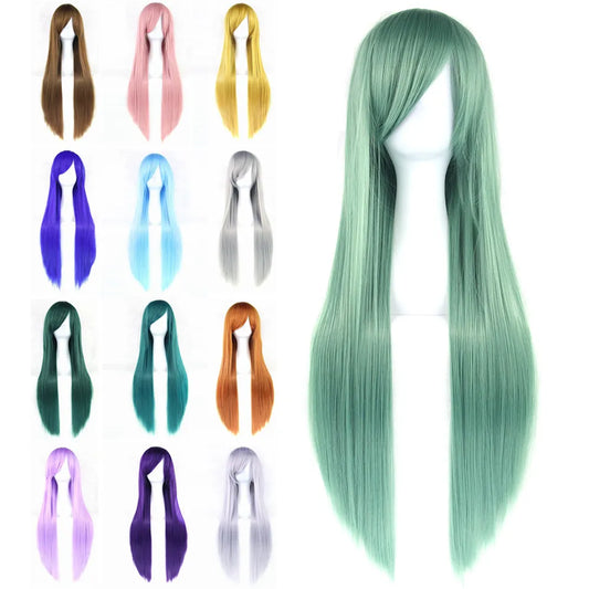 Soowee 24 Colors 80cm Long Synthetic Hair Wig