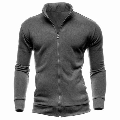 MRMT 2023 Brand New Men's No Hoodies Sweatshirts Zipper Stand Collar Men Sweatshirts For Male No Hooded Sweatshirt Man Pullover