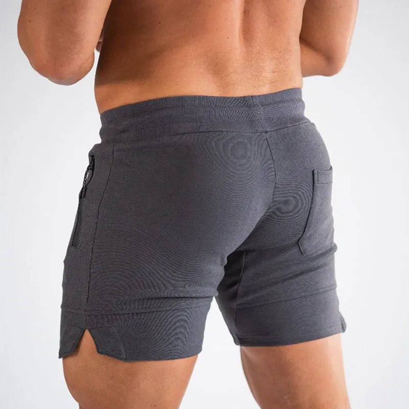 Zip pocket men shorts