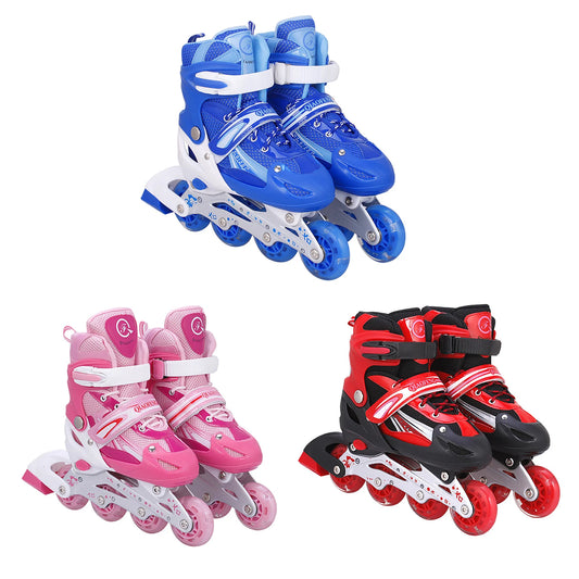 Adjustable Size Multi Color Roller Skates Triple Sealing Layer