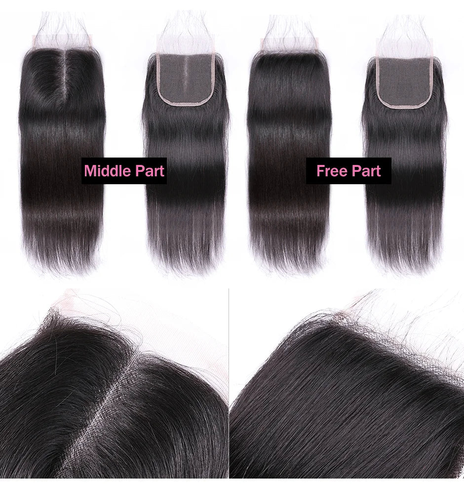 ISEE HAIR Malaysian Straight Hair Closure