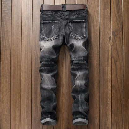 Men Patch Jeans