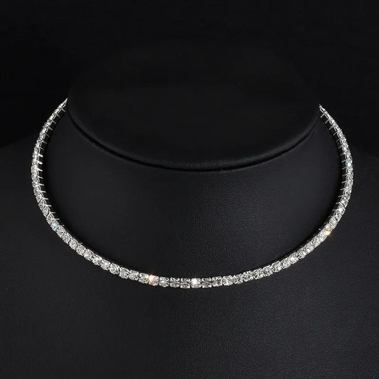 Rhinestone Choker Necklaces