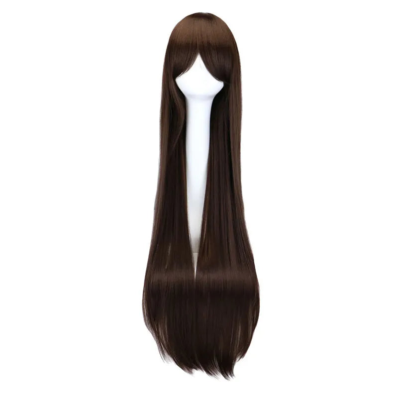 QQXCAIW Long Straight Cosplay Wig