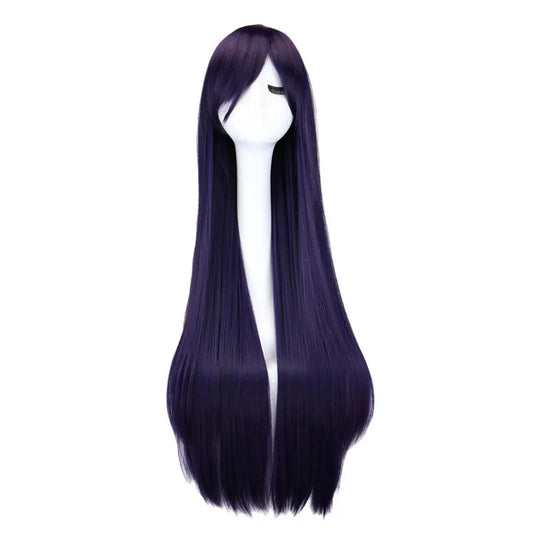 QQXCAIW Long Straight Cosplay Wig