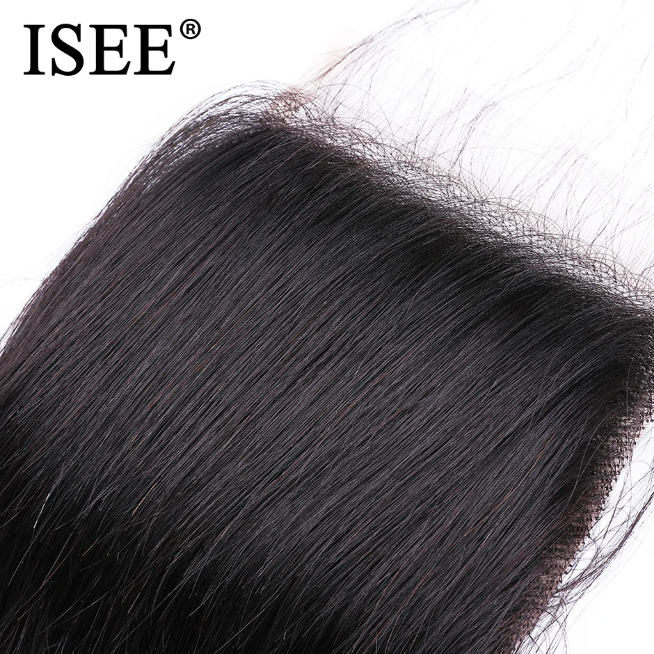 ISEE HAIR Malaysian Straight Hair Closure