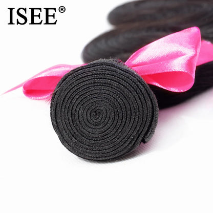 ISEE HAIR Peruvian Body Wave Human Hair Bundles100% Human Hair