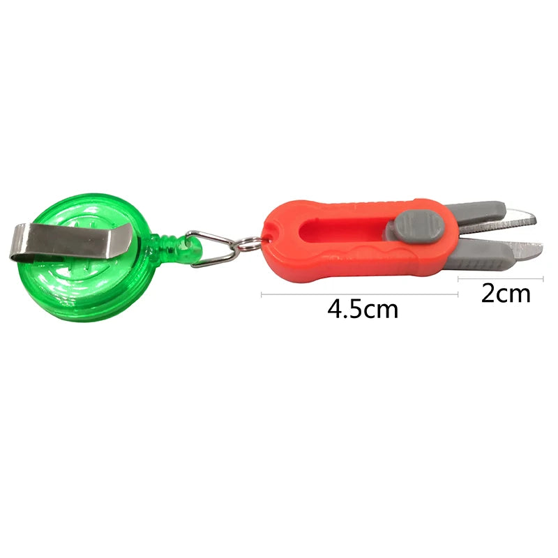 1pcs Mini Portable Fishing Line Cutter Outdoor Stainless Steel Fishing Gear Accessories Fishing Line Clip Cutter Tackle