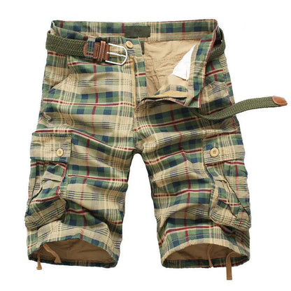 Shorts de playa a cuadros