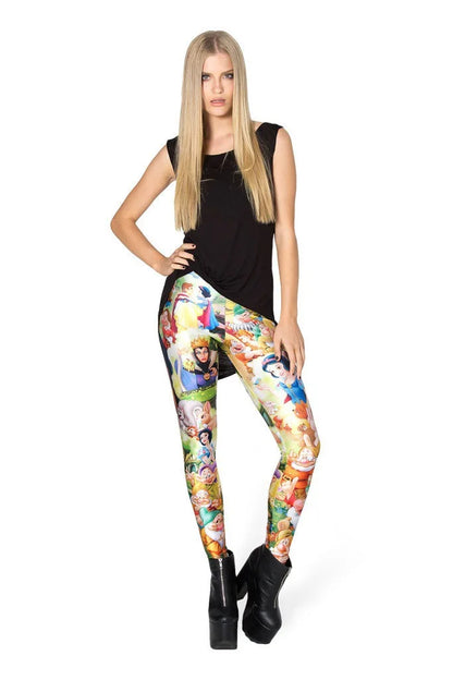 Princesa de dibujos animados Leggings