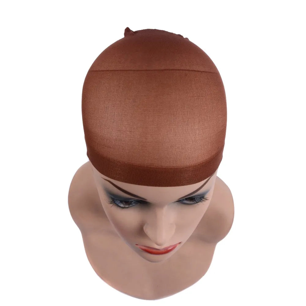 2 unidades/paquete de gorros para peluca, redes para el cabello, redes para el cabello tejidas