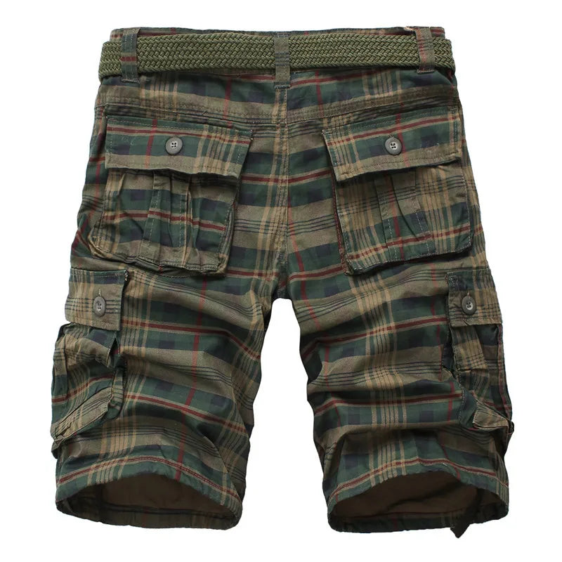 Shorts de playa a cuadros