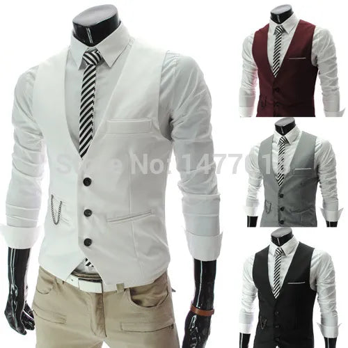 Waistcoat Gilet Homme Sleeveless Business vest