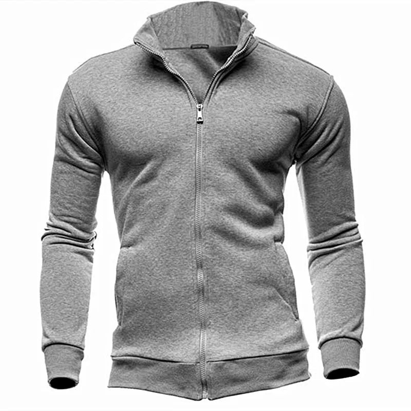 MRMT 2023 Brand New Men's No Hoodies Sweatshirts Zipper Stand Collar Men Sweatshirts For Male No Hooded Sweatshirt Man Pullover