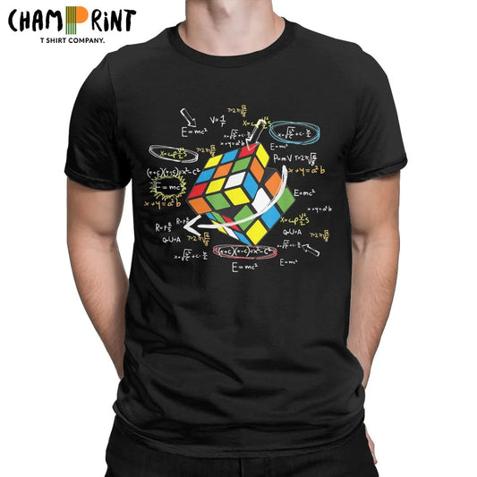 Math Rubik Rubix Rubics Player Cube Men T Shirt