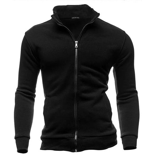 MRMT 2023 Brand New Men's No Hoodies Sweatshirts Zipper Stand Collar Men Sweatshirts For Male No Hooded Sweatshirt Man Pullover