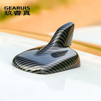 Car Styling Carbon Fiber Antenna Shark Fin Aerials Trim decoration Cover Stickers For Audi A4 B9 A5 Q2 Q3 Q5L Auto Accessories