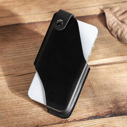 Cow Leather Phone Pouch Case For iPhone