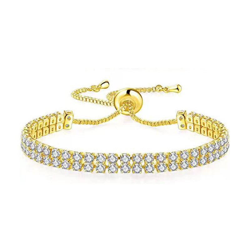 Pulsera Traje Blanco Circonitas Tenis Pull