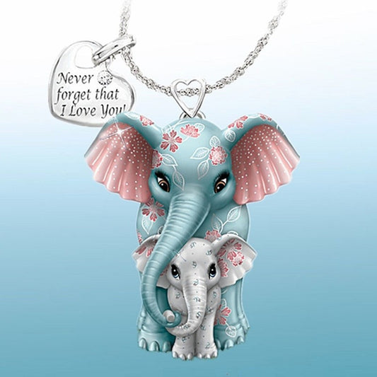 Collar Elefante Colgante Cuento Hadas