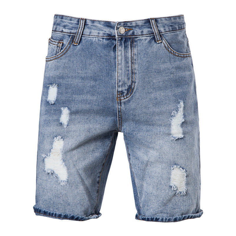 Shorts lavados con pelo ondulado para hombre