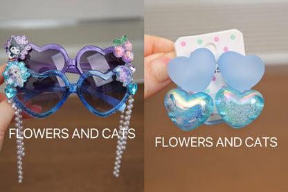 Princess Blue Sun Glasses