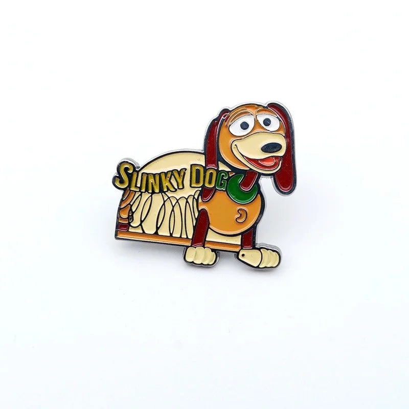 Disney Toy Story Woody Buzz Lightyear Enamel Pin Funny Brooch Cartoons Badge for Bags Jeans Hoodies Denim Lapel Pin Jewelry Gift