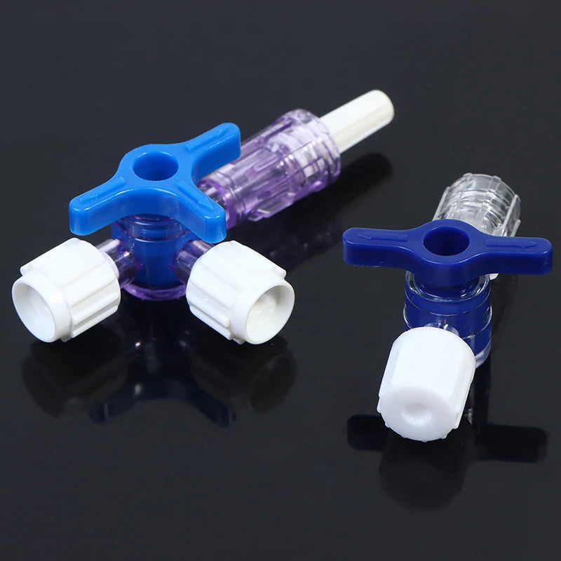 For Clinical Hospital Needle connector of syringe Adapter 2 or 3 Way Stopcock Flexiable T-Connector Extension Tube